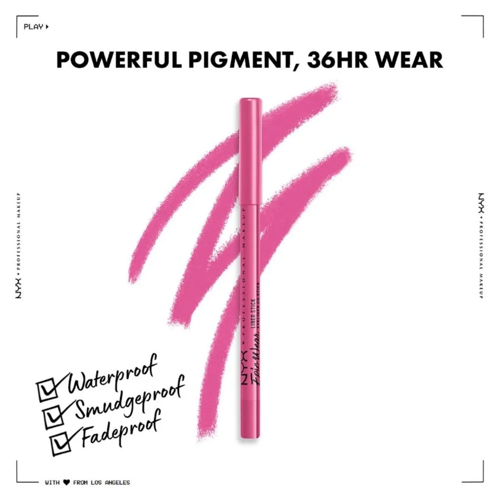 $5❤️‍🔥 LAST 1! NYX Epic Wear Liner Long Lasting Eyeliner Pencil PINK SPIRIT